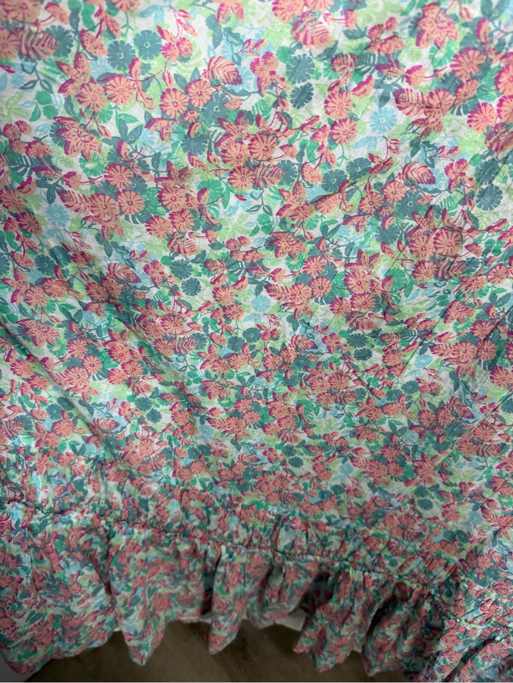 American Eagle Outfitters Floral Maxi Dress in Green and Pink - Picture 9 of 11